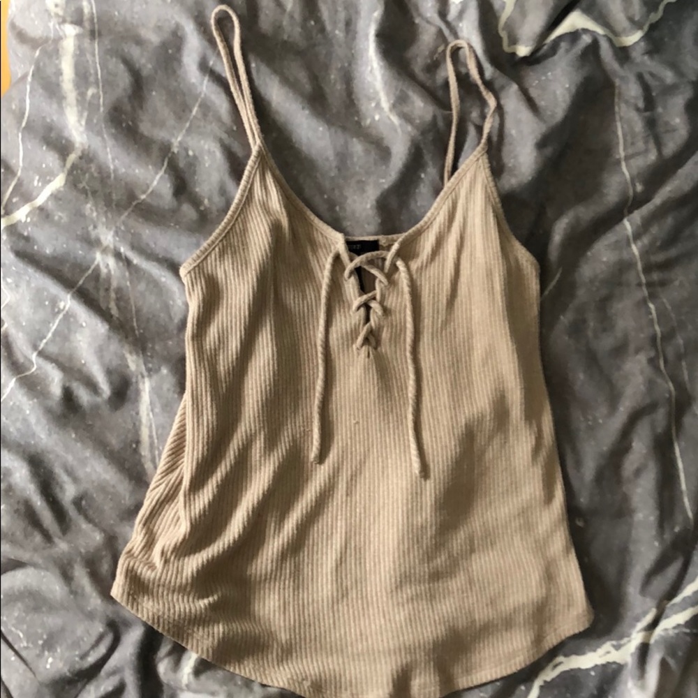 Flowy Tan Tank Top
